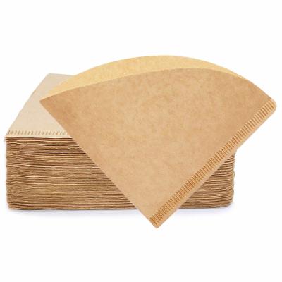 China Single Cup Drip Cone Filter Paper Pads Disposable Coffee Filters for sale