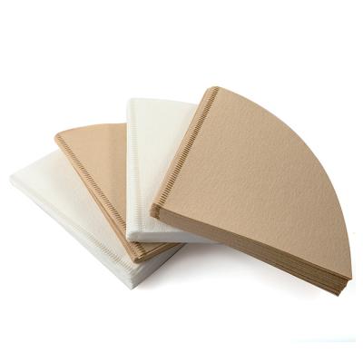 China 3-4 Cups Drip Disposable Coffee Filters Cone Filter Paper Pads for sale