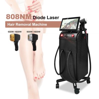 Chine Rajeunissement de la peau Machine de beauté laser à diode rapide 808nm Indolore Noir à vendre