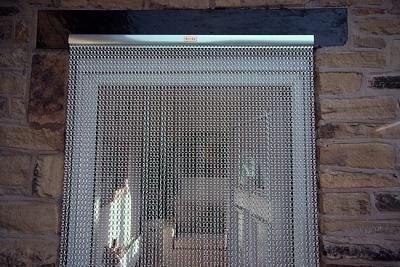 Various door curtain designs with chain link curtains