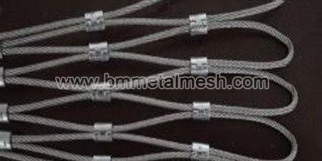 7*19 Flexible Inox X-Tend Ferrule Wire Rope Mesh For Zoo Animals