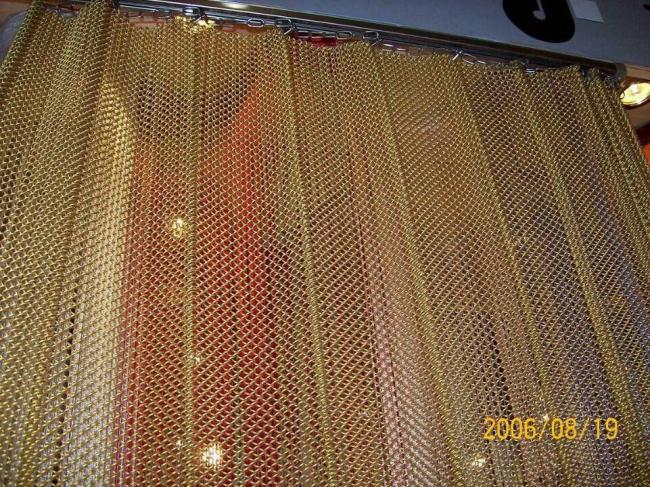 Decorative Metal Chain Link Mesh Curtain Screen For Door And Room Divider