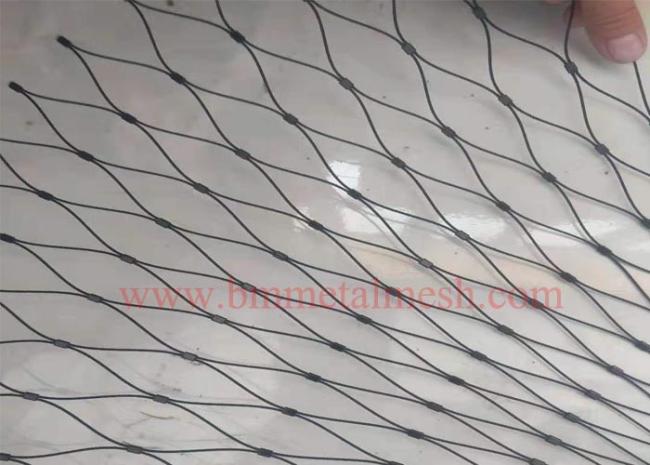 Black Oxide stainless steel wire rope net