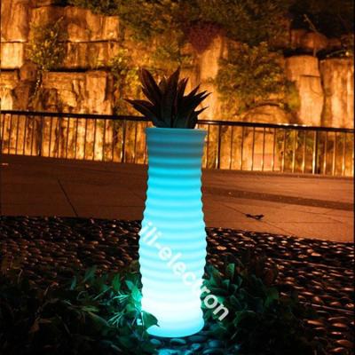 China Remote Control LED Flower Pot , Decorative Illuminated Plant Pots For Home for sale