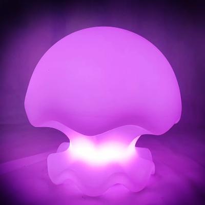 China Rechargeable Color Changing Bedside Lamp Decorative Jellyfish Style for sale