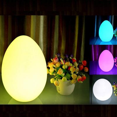 China Lámpara de mesa en forma de huevo decorativa, luz nocturna de huevo con control remoto en venta
