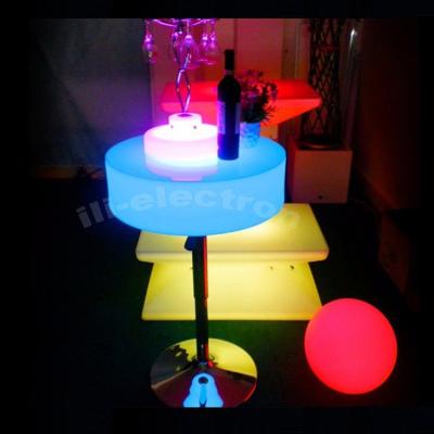China Mesa de cóctel de plástico con luz LED, mesa de barra de luz 16 colores cambiantes OEM en venta