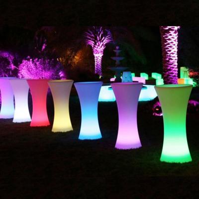 China Remote control plastic glow bar tables for sale