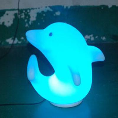 中国 プラスチック イルカ LEDライト 3500K 暖かい白 充電可能なリチウム電池 販売のため