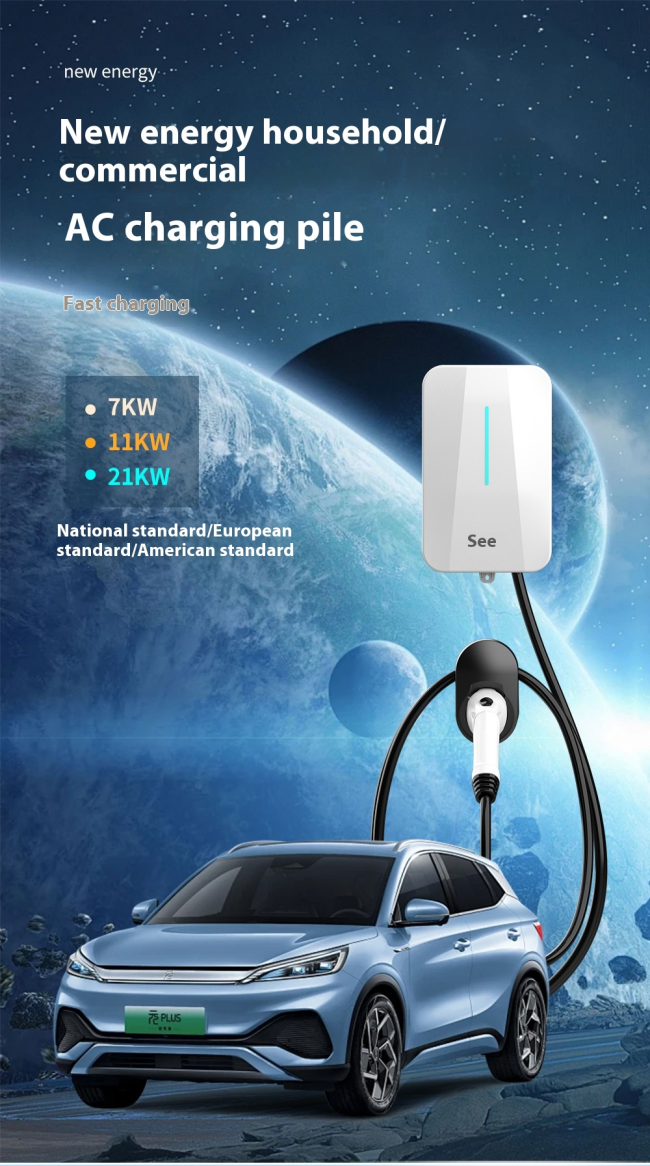 Commercial Ocpp 22kw Ev Smart Charger Wallbox Ccs Bidirectional 7Kw EV Charger with Dynamic Load Balancing