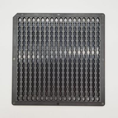 China OEM Black Waffle Pack Chip Trays Match Automation Equipment for sale