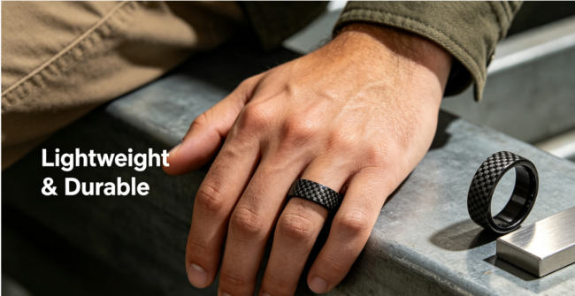 Custom Colored Forged Carbon Fiber Ring | OEM Manufacturer 5