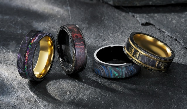 Custom Colored Forged Carbon Fiber Ring | OEM Manufacturer 0