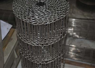 China Food Processing Flat Wire Mesh Conveyor Belt Smooth Surface , Alkali Resistant for sale