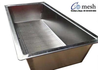 China Heavy Duty Stainless Steel Perforated Metal Tray 2mm Thickness For Making Cheese for sale