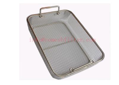 China 304 316 Grade Stainless Steel Basket , Wire Mesh Baskets For Storage for sale