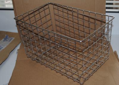 China Kitchen Bathroom Rectangle 50*35*10cm Stainless Steel Basket for sale
