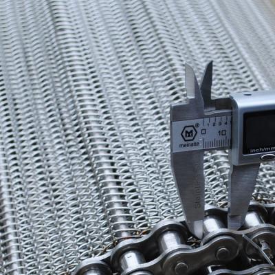 Chine Fil en spirale Mesh Balance Weave Conveyor Belt de congélateur d'acier inoxydable de composé pour le dessiccateur de four de four à vendre