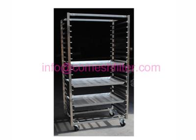 China 20tier 600x800mm Drying Mesh Tray Stainless Steel Rack Trolley for sale