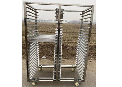 China Custom Made 304 Stainless Steel Tray Rack Trolley Kitchen Cooling for sale