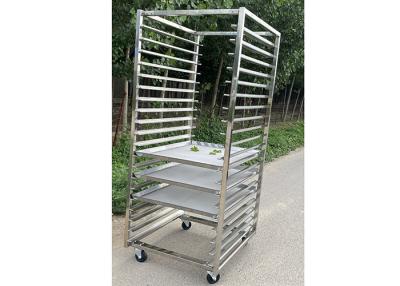 China Bread 15 16 20 Tier Stainless Steel Rack Trolley Drying Baking Bakery Food Fruit for sale