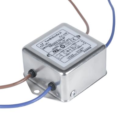 Китай Фильтр EMI силы шумового фильтра 220V одиночной фазы YB22D2 10A для оборудования электропитания продается