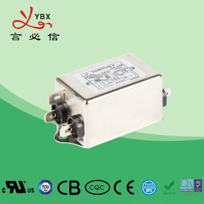 China 6A 1.5KW DC Line Noise Filter / LCD Power Line Signal Filter Compact Size for sale