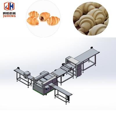 China Croissant Unbaked industrial que faz o equipamento do cortador da massa do croissant da manteiga da máquina à venda