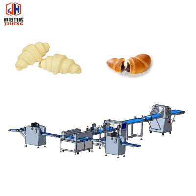 China T Strip Croissant Dough Rolling Straight Butter Croissant Folding Forming Machine for sale