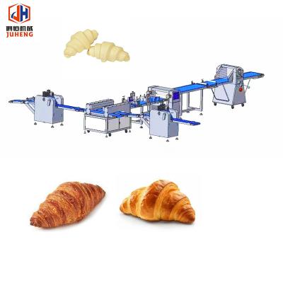 China 2000pcs/H To 3000pcs/H Croissant Dough Machine Sheeter Croissant Cutting Curling for sale