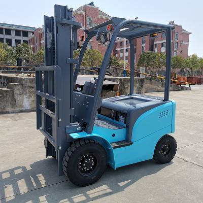 China Small Seated 1.5T 1500kg Electric Forklift Truck 3M Semi Lead Acid Battery Forklift for sale