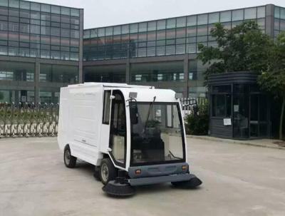 China Metal / Coil Snow Sweeper Machines Battery Power Brush Sweeper For Outdoor Cleaning for sale