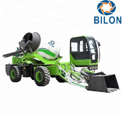 China Green Color 2.6 CBM Concrete Mixer Truck With Pump Speed 13r / Min for sale