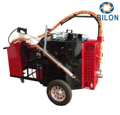 China 2KW Concrete And Asphalt Crack Sealer Machine Hand Push Type Red Color for sale