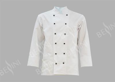 China OEM/ODM blancos protectores respirables de la chaqueta del cocinero de la ropa de trabajo disponible en venta