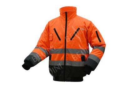 China Alta chaqueta experimental para hombre visible de la ropa de trabajo del invierno con la piel falsa rellenada en venta