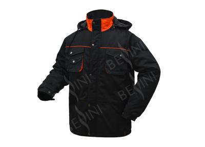 China Cotton Winter Workwear Clothing Padded Jacket With Hood And Oxford Reinforcement for sale