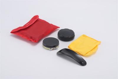 China Kit de limpieza de zapatos de lujo de piel para hombres Luminoso Limpieza de Calzado Cuidado Conjunto Bolsa de Nylon en venta