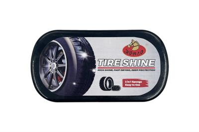 China Tire Shine Sponge Brush Car Wheel Dressing Applicator Tire Gloss Polishing Wipe Care Waxing Pad Detailing for sale