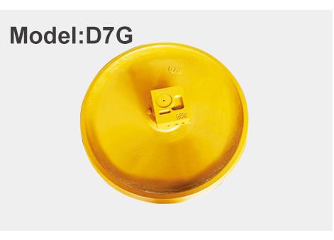 D7G Front Idler Assembly close-up view