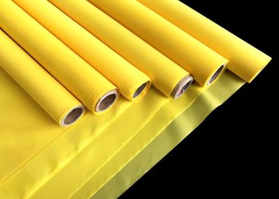 China 110Mesh Yellow Monofilament Polyester Silk Screen Printing Mesh Plain Weave for sale