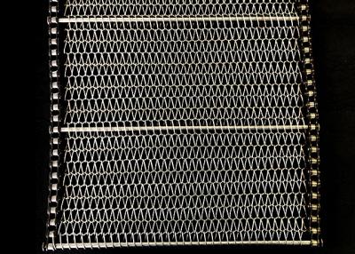 China 316 Stainless Steel Chain Mesh Conveyor Belt For Advertising Company à venda