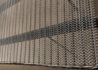 China Drying Chain Link Conveyor Belt , Chain Link Wire Mesh Large Open Area for sale