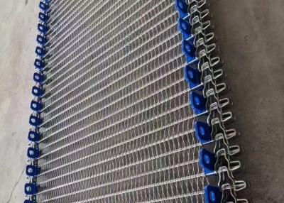 China Seafood Freezing Oven Food Grade 316 Stainless Steel Spiral Mesh Belt for sale