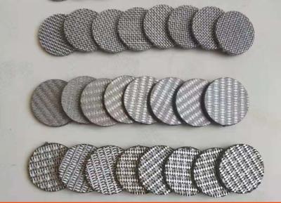 China capas de acero inoxidables sinterizadas líquidas 10 del disco 5 del filtro de la leña del vacío 316l 15 20 micrones en venta