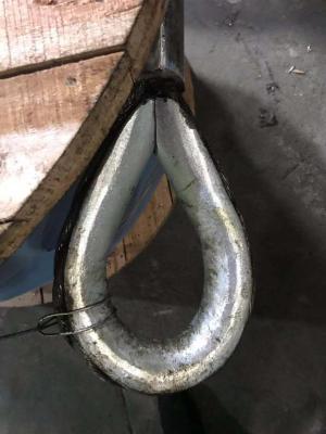 China Mechanically Spliced Heavy Duty Lifting Slings With Both Ends Aluminum Ferrules for sale