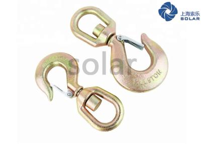 China US Type Lifting And Rigging Hardware Alloy Steel / Carbon Steel Swivel Hoist Hook for sale