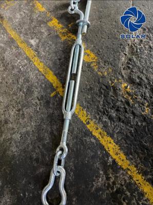 China Carbon Steel 32mmx650mm Deck Lashing Turnbuckles for sale