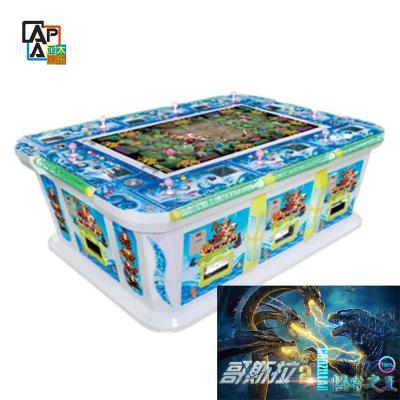 China Godzilla Luxury Color 3/4/6/8/10 Players Fish Shooting Gaming Gambling Table Cabinet Fishing Game Machine for sale