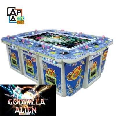 China Godzilla VS Alien LCD Fishing Games Machine Gambling Table 4/6/8/10 Player Online Casino Hunter Fish Game Arcade Softwar for sale